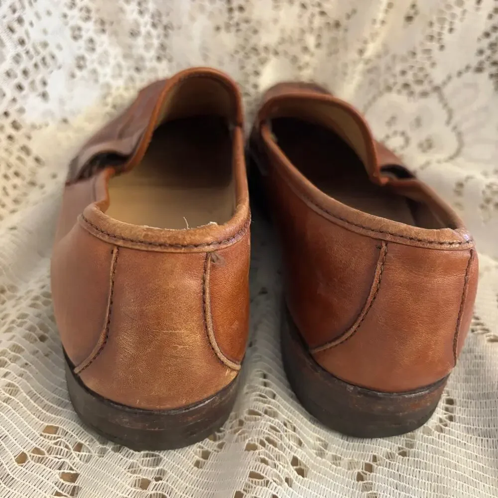 Allen Edmonds Men's US 8 Tan leather Penny Loafers Shoes